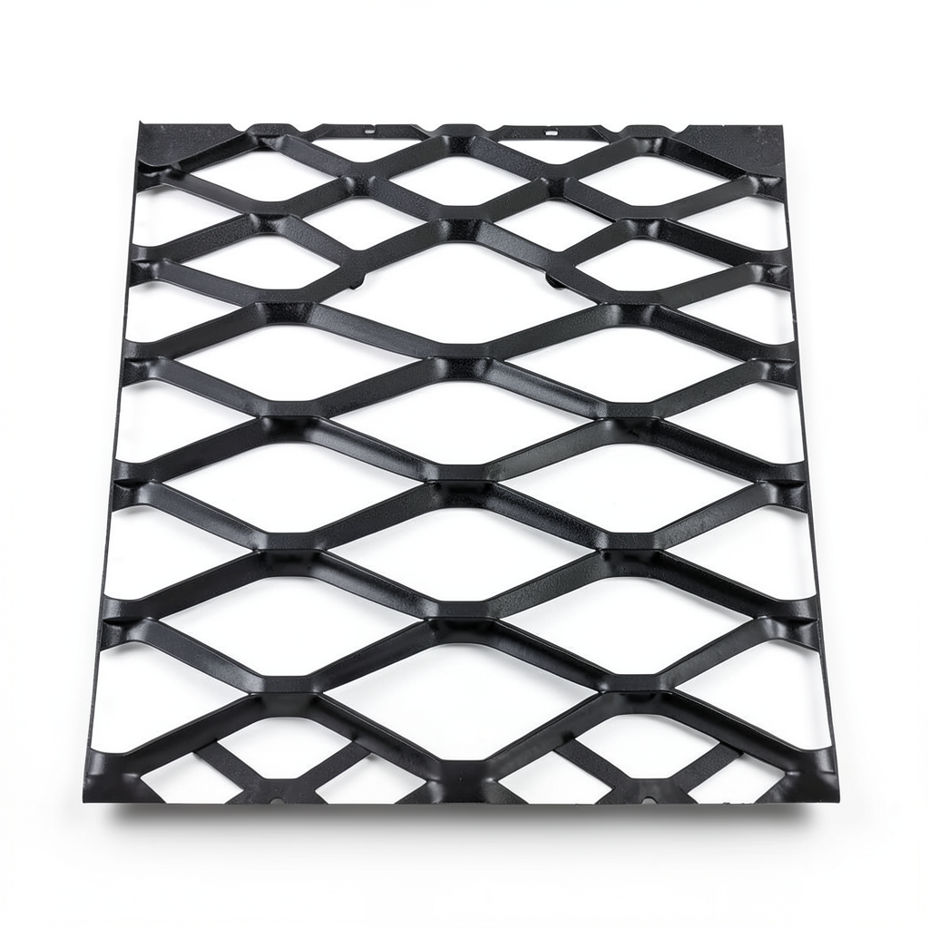 Hot Rolled Black Steel Expanded Metal Mesh Bahri 2.7 mm Thickness 1.22x4 m