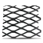 Hot Rolled Black Steel Expanded Metal Mesh Bahri 1.2 mm Thickness 1.22 m Width 5 m Length