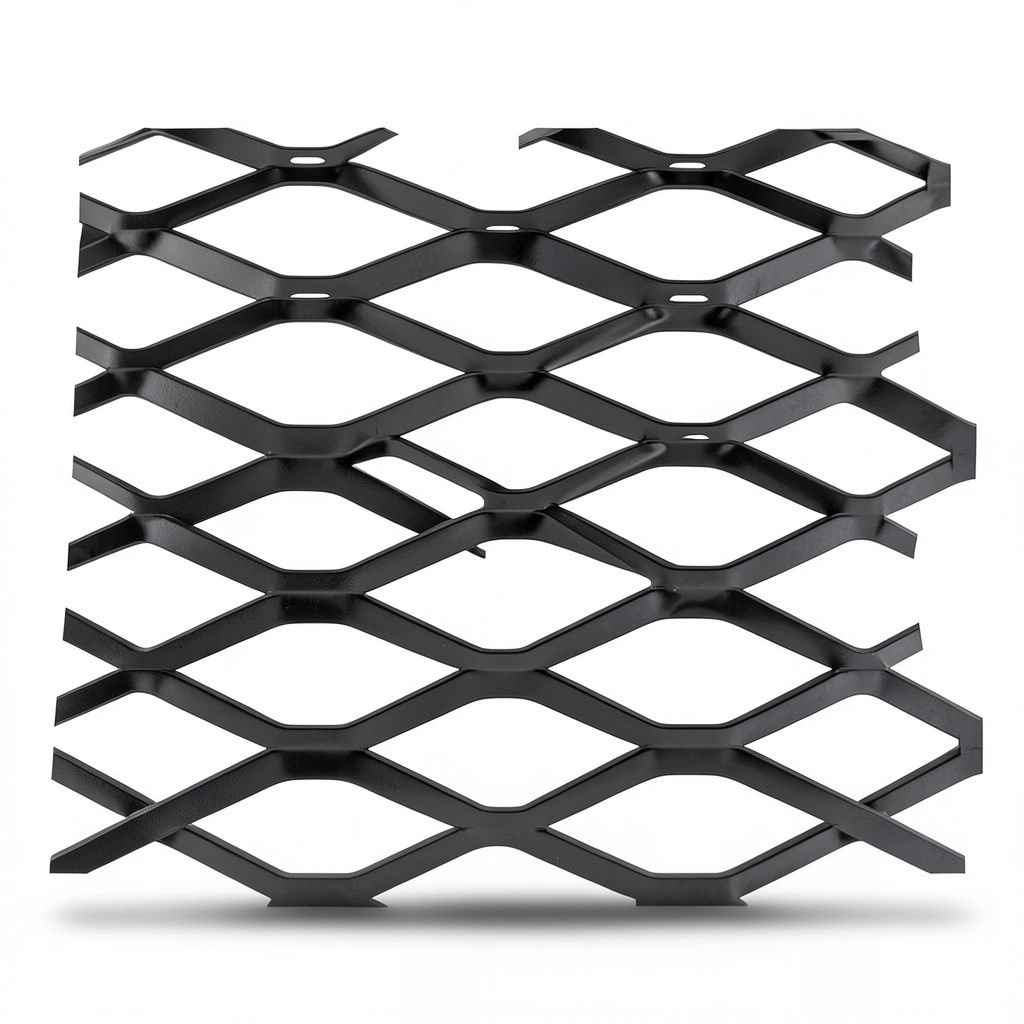 Hot Rolled Black Steel Expanded Metal Mesh Bahri 1.2 mm Thickness 1.22 m Width 5 m Length