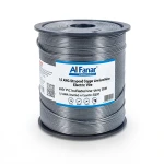 سلك كهرباء امريكي 1/0 AWG نحاس مجدول 600 فولت عزل PVC رمادي، طول 500 قدم | شركة الفنار