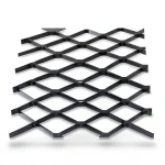 Hot Rolled Steel Expanded Metal Mesh Bahri 1.5 mm Thickness 1.22x5 m Black