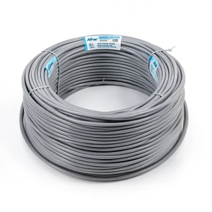 لفة سلك أمريكي 2/0 AWG نحاس مجدول عزل PVC رمادي، 600 فولت، طول 500 قدم | شركة الفنار