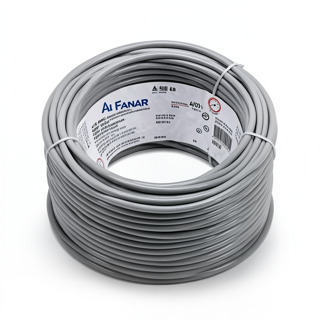 4/0 AWG Stranded Copper American Electric Wire 600V PVC Insulated Gray 500 ft Coil | Al Fanar