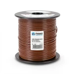 سلك امريكي 3 AWG نحاس مجدول معزول PVC بني، 600 فولت، طول 500 قدم | شركة الفنار