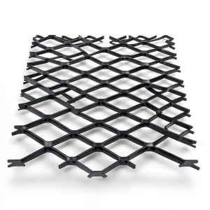 Hot Rolled Steel Expanded Metal Mesh 2.3 mm Thickness 1.22 m Width 3 m Length, Black