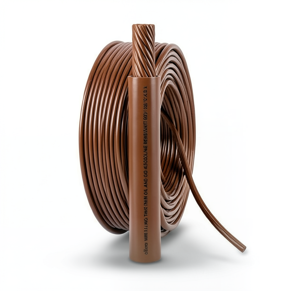 3/0 AWG Stranded Copper American Electrical Wire 600V PVC Brown 500 ft | Al Fanar