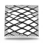 Hot Rolled Black Steel Expanded Metal Mesh Bahri Thickness 2.7 mm Width 1.22 m Length 3 m