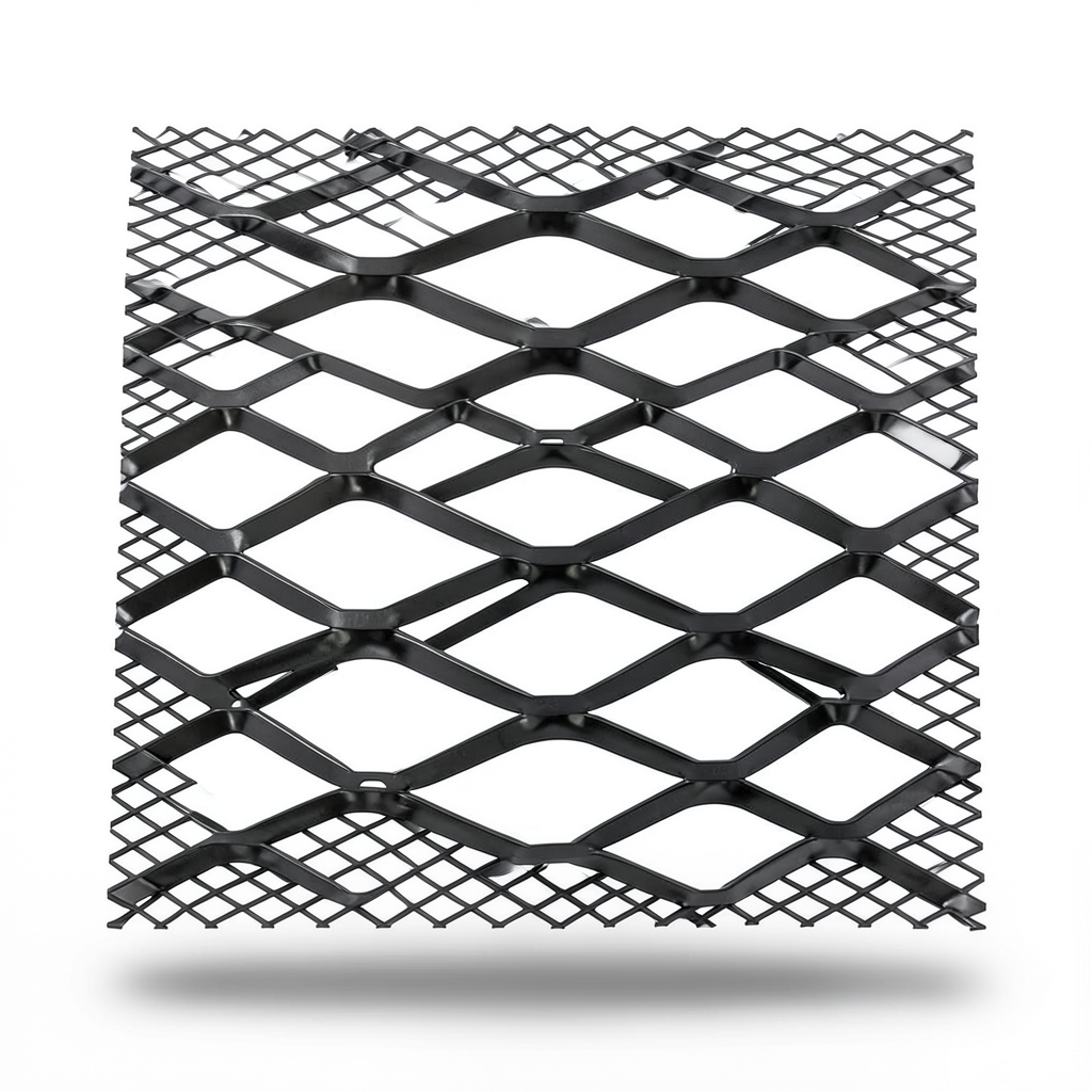 Hot Rolled Black Steel Expanded Metal Mesh Bahri Thickness 2.7 mm Width 1.22 m Length 3 m