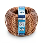 لفة سلك كهرباء امريكي 1 AWG نحاس مجدول عزل PVC بني، 600 فولت، طول 500 قدم | شركة الفنار