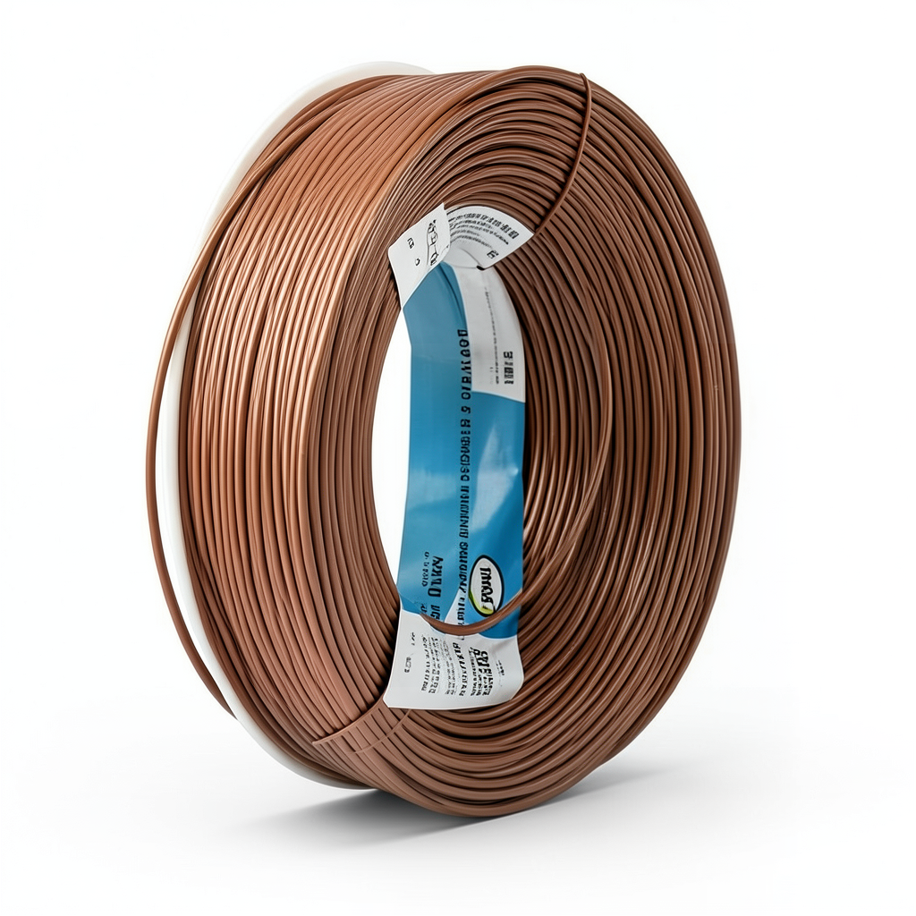 10 AWG Stranded Copper American Wire 600V PVC Insulation Brown 500ft | Al Fanar