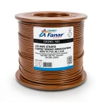 لفة سلك امريكي 2/0 AWG نحاس مجدول عزل PVC بني 600 فولت طول 500 قدم | شركة الفنار