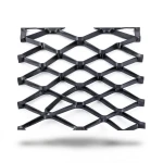 Hot Rolled Steel Expanded Metal Mesh 1.5 mm Thickness 1.22x4 m Black