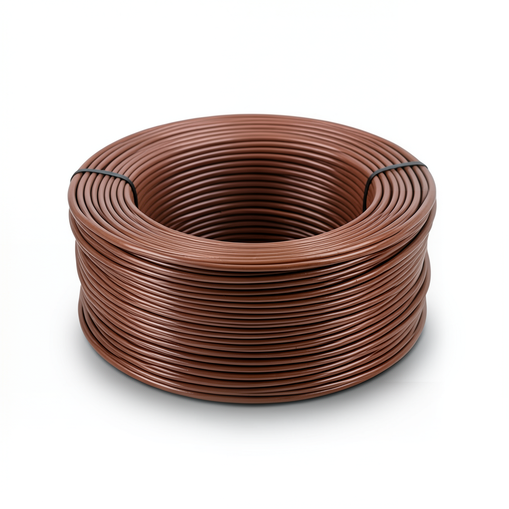 سلك كهرباء امريكي 1/0 AWG نحاس مجدول عزل PVC بني، 600 فولت، طول 500 قدم | شركة الفنار