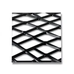 Hot Rolled Black Steel Expanded Metal Mesh Bahri 2.7 mm Thickness 1.22x4 m