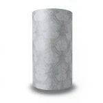 Italian Wallpaper Gray Color Classic Design, Size 10m x 1.06m, Model 82708