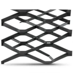 Hot Rolled Black Steel Expanded Metal Mesh Bahri 1.2 mm Thickness 1.22 m Width 5 m Length