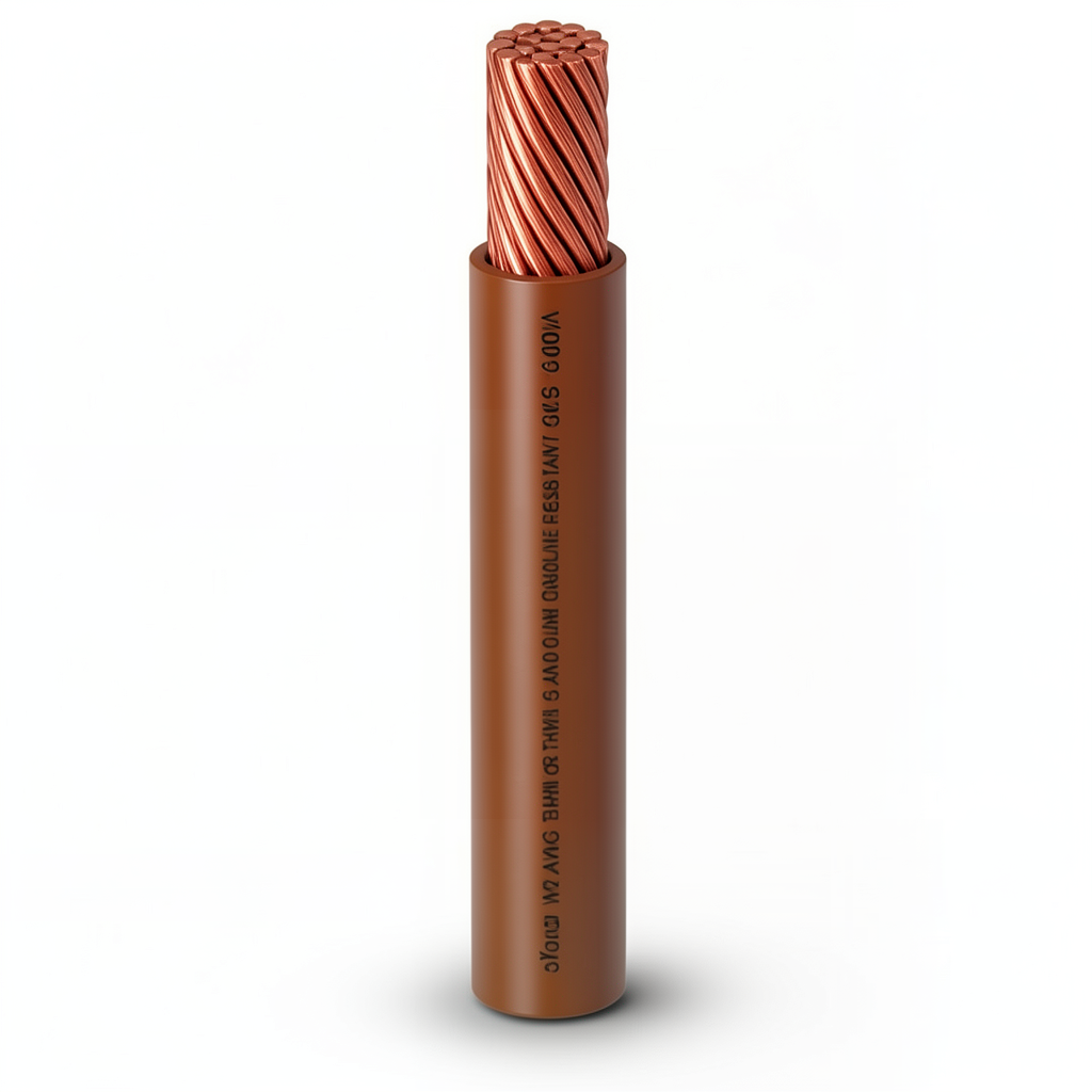 3/0 AWG Stranded Copper American Electrical Wire 600V PVC Brown 500 ft | Al Fanar