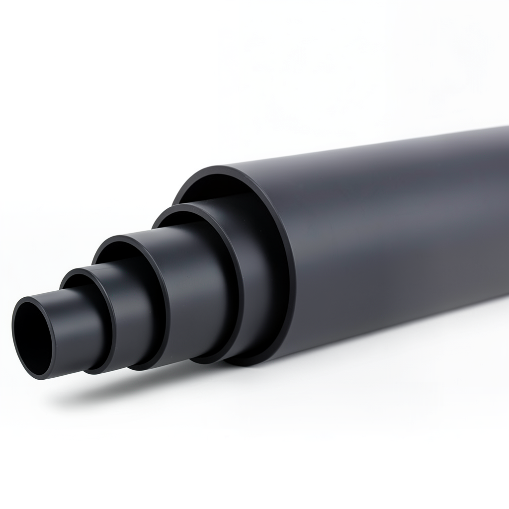 HDPE Pipe Nominal Pressure 4 Bar PE 80 OD 560 mm SDR 26 Black