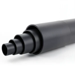 HDPE Pipe Pressure 6 Bar PE 80 Size OD 200 mm SDR 17.6 Black