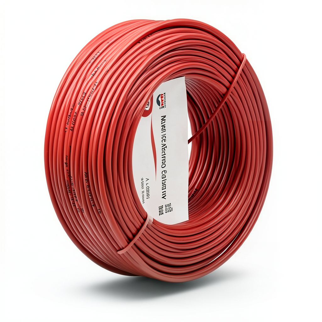 PVC Insulation Flexible Copper Wire 4mm2, 600/1000V, Red Color | Al Fanar