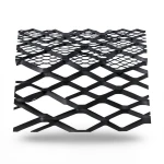 Hot Rolled Black Steel Expanded Metal Mesh Bahri 2.3 mm Thick 1.22 m Width 5 m Length