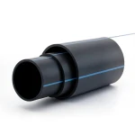 مواسير بلاستيك HDPE ضغط 6 بار PE 80 قطر خارجي 630 مم SDR 17.6 لون أسود
