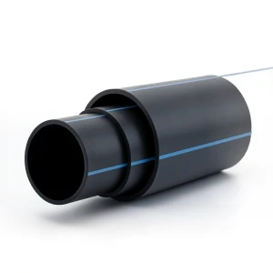 HDPE Plastic Pipe Pressure 6 Bar PE 80 Size OD 630 mm SDR 17.6 Black