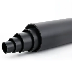 مواسير HDPE ضغط 10 بار PE 80 قطر خارجي 200 مم SDR 11 لون أسود
