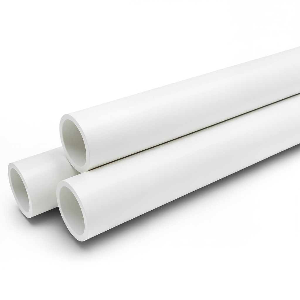 مواسير UPVC ضغط 10 بار قطر خارجي 25 مم سمك 1.5 مم لون أبيض