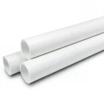 مواسير UPVC ضغط 10 بار قطر خارجي 50 مم سمك 2.4 مم لون أبيض