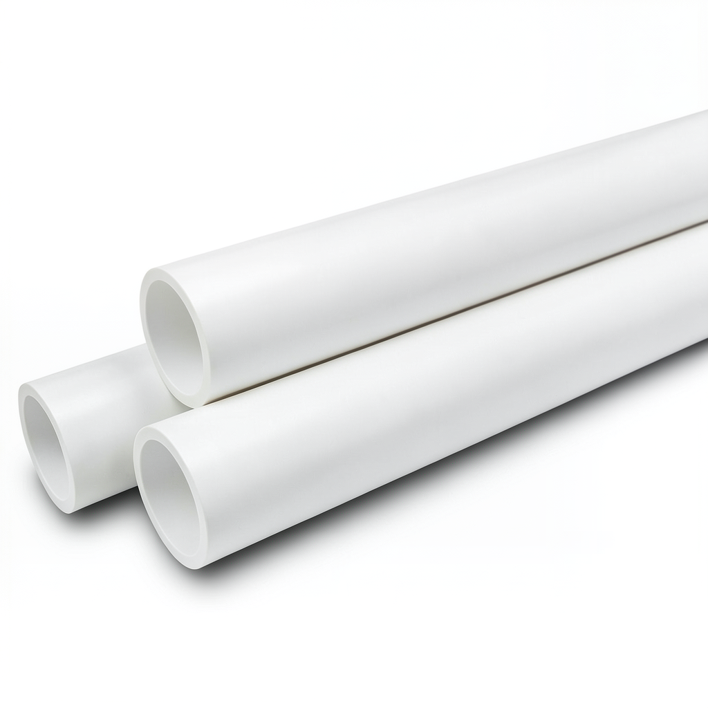 UPVC Pipes Nominal Pressure 10 Bar Outer Diameter 50 mm Thickness 2.4 mm White