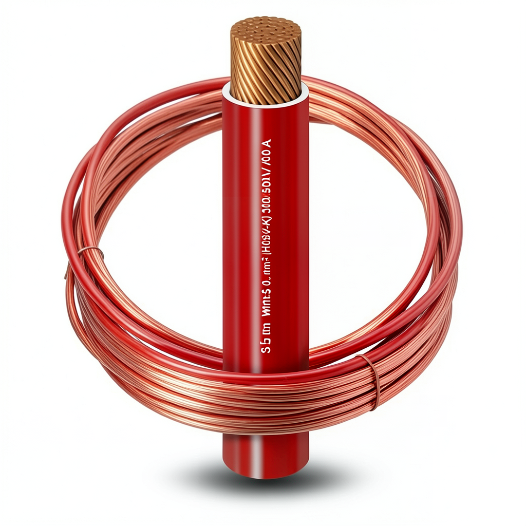 PVC Insulation Flexible Copper Wire 35mm2, 600/1000V, Red | Al Fanar