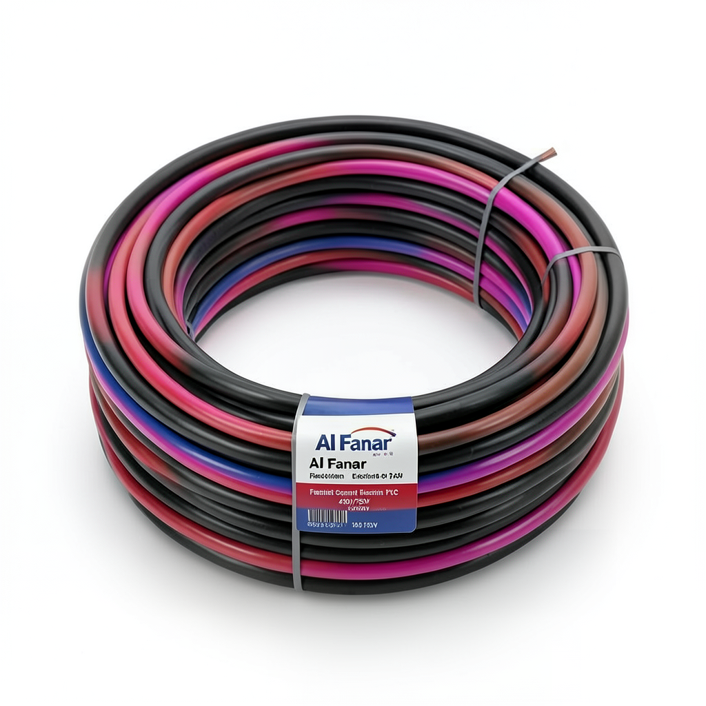 Flexible Copper Electric Wire 25mm Conductor, Heat Resistant PVC 450/750V, 300ft Coil | Al Fanar