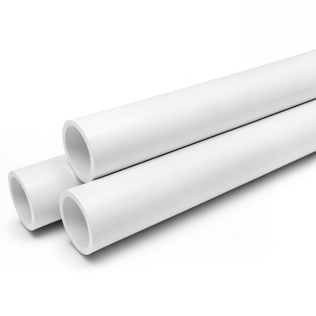 مواسير UPVC ضغط اسمي 16 بار قطر خارجي 25 مم سمك 1.9 مم لون أبيض