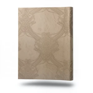 Classic Wallpaper Length 10m, Width 1.06m, Light Brown Color, Model 82738