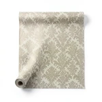 Italian Wall Decoration Patterned Wallpaper 10m x 0.73m Beige Color