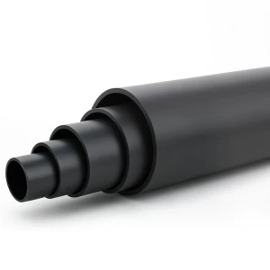 HDPE Pipe Nominal Pressure 6 Bar PE 80 OD 450 mm SDR 17.6 Black
