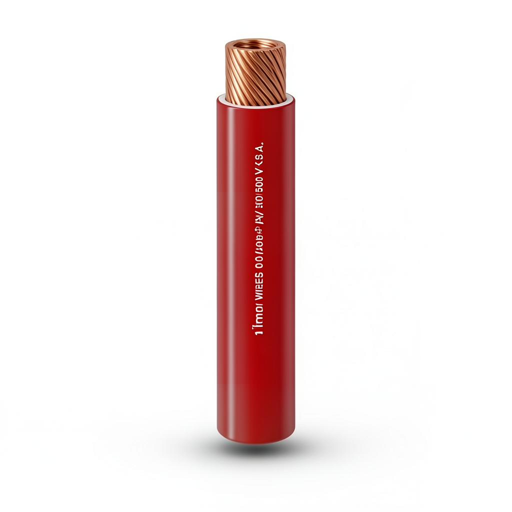 PVC Insulation Flexible Copper Electric Wire 1mm, 600/1000V, Red | Al Fanar