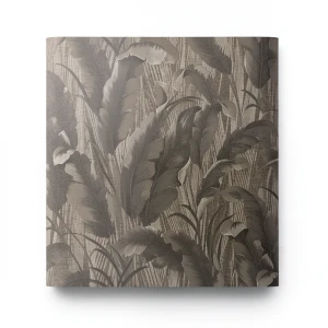 Leaf-patterned Wallpaper 10m x 1.06m Dark Beige, Model 78013