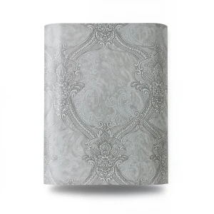 Italian Wallpaper Gray Color Classic Design, Size 10m x 1.06m, Model 82708