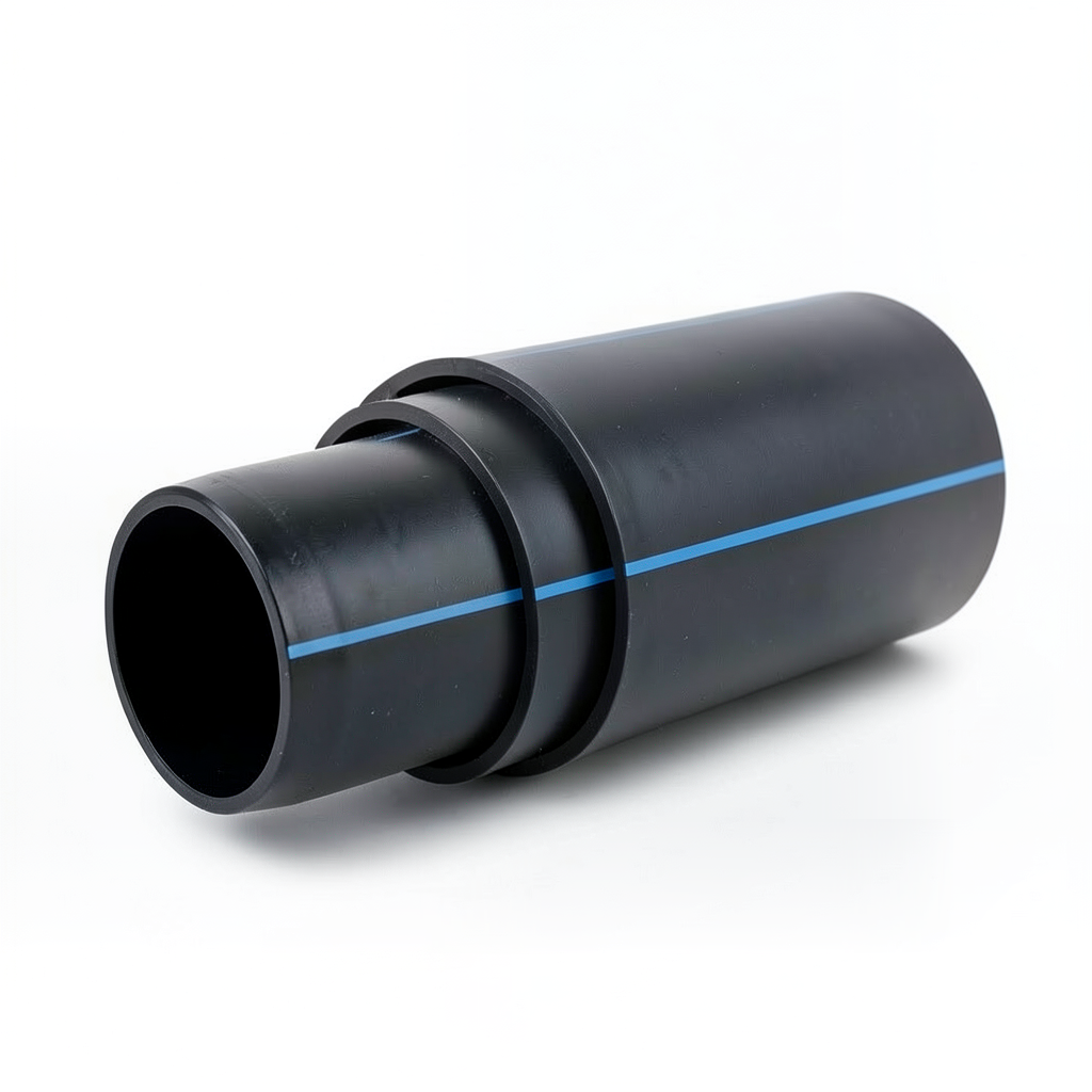 أنابيب HDPE ضغط 10 بار PE 80 قطر خارجي 225 مم SDR 11 لون أسود
