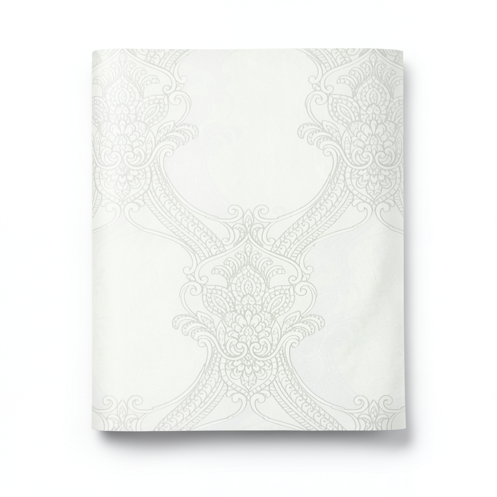 Italian Wallpaper Classic Design Off White Color, Size 10mx1.06m, Model 82712