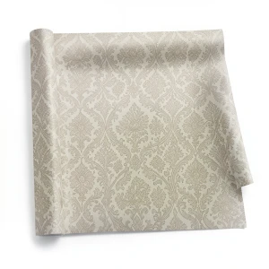 Italian Wall Decoration Patterned Wallpaper 10m x 0.73m Beige Color