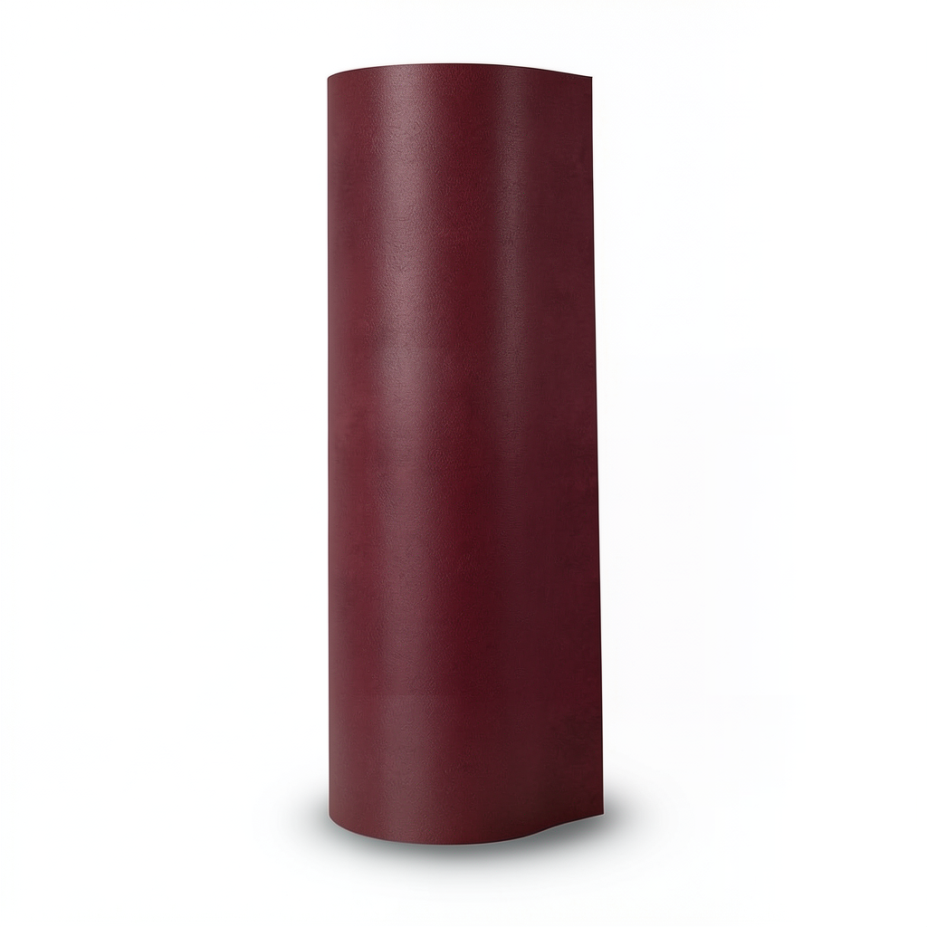 Plain Wall Covering 10m x 0.53m Dark Red Color