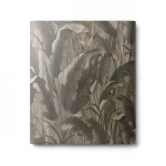 Leaf-patterned Wallpaper 10m x 1.06m Dark Beige, Model 78013