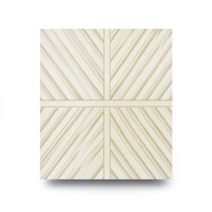 Wooden Wallpaper 10 m x 0.53 m Off White Color, Model 221130