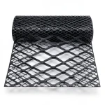 Hot Rolled Black Steel Expanded Metal Mesh Bahri 1.4 mm Thickness 1.22 m Width 6 m Length