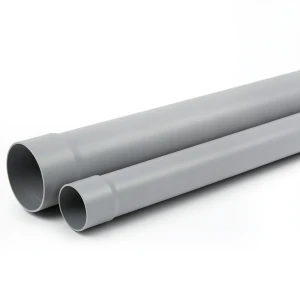 أنابيب UPVC غير مضغوطة مقاس 82 مم سماكة 3.5 مم لون رمادي