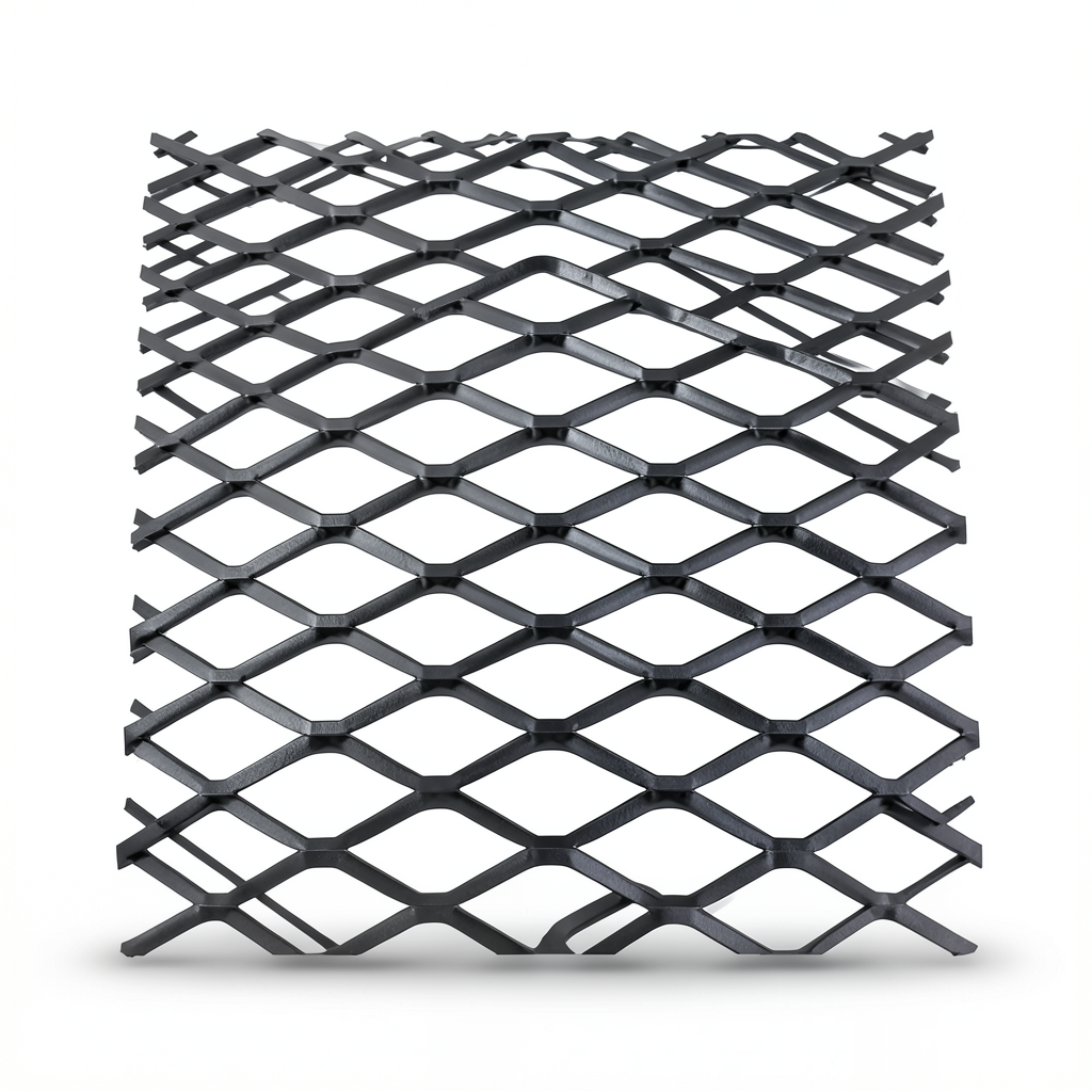 Hot Rolled (Black) Steel Expanded Metal Mesh Bahri 2 mm Thickness 6 m Length 1.22 m Width
