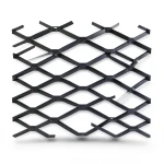 Hot Rolled Black Steel Expanded Metal Mesh Bahri 1.7 mm Thickness 1.22 m Width 6 m Length